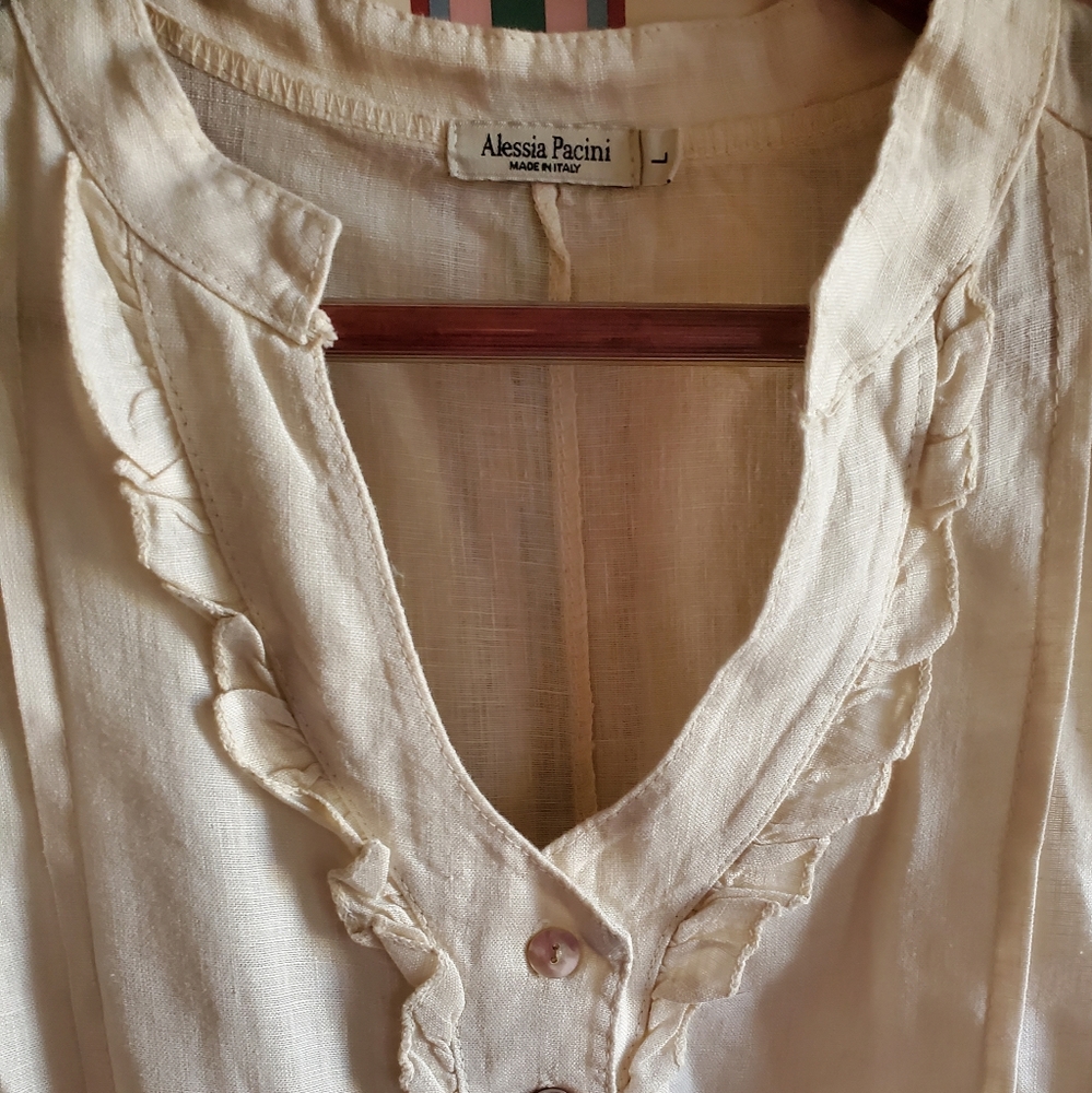 Linen short dress